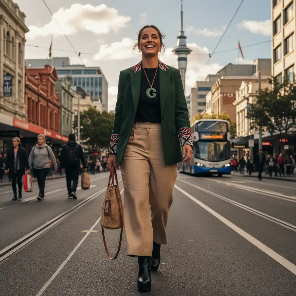 Confident woman with personal style New Zealand