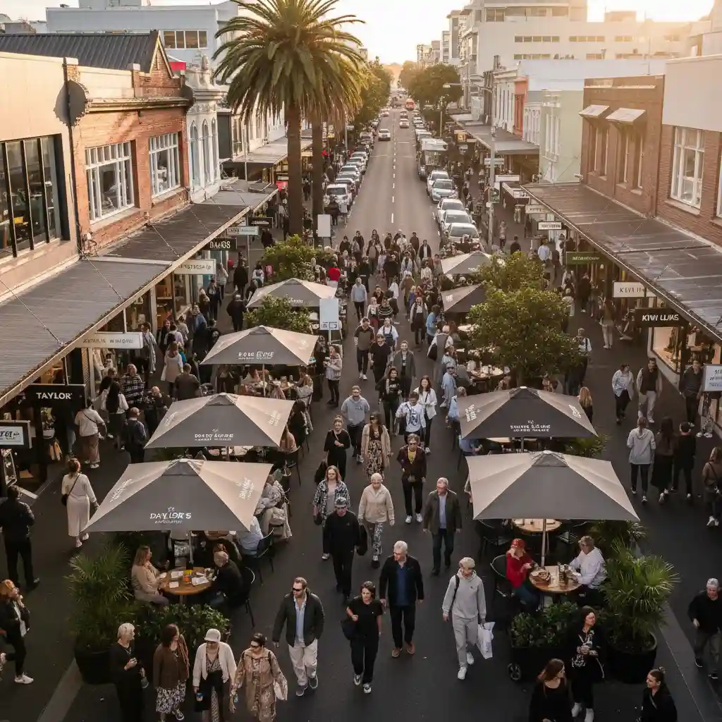 Ponsonby Road street scene, a hub for Auckland street fashion
