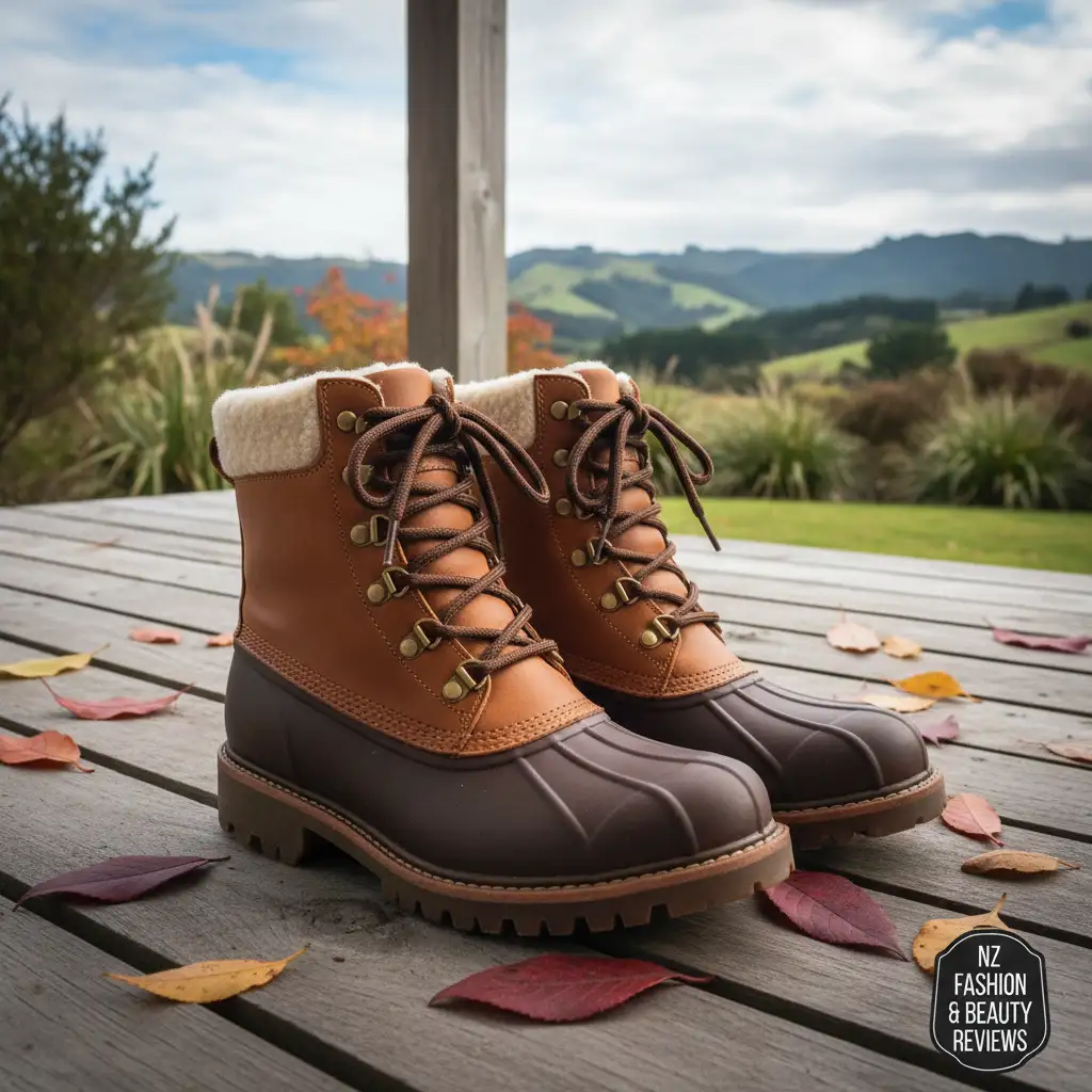 Waterproof leather winter boots for nz weather