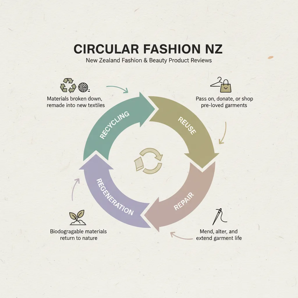 Infographic on circular fashion economy