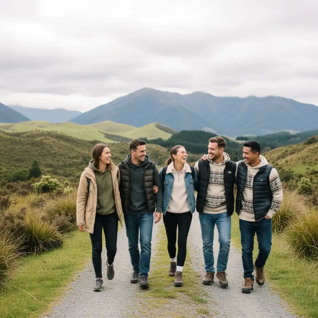 Casual weekend style in New Zealand