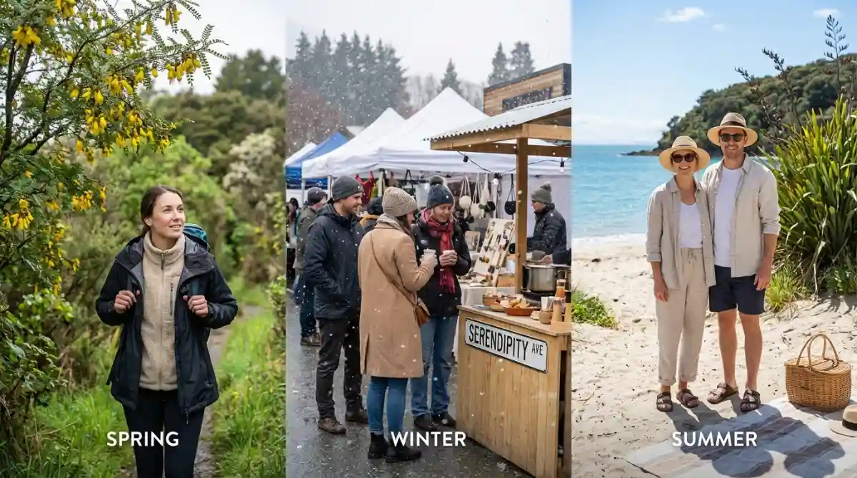 Seasonal layering fashion in New Zealand