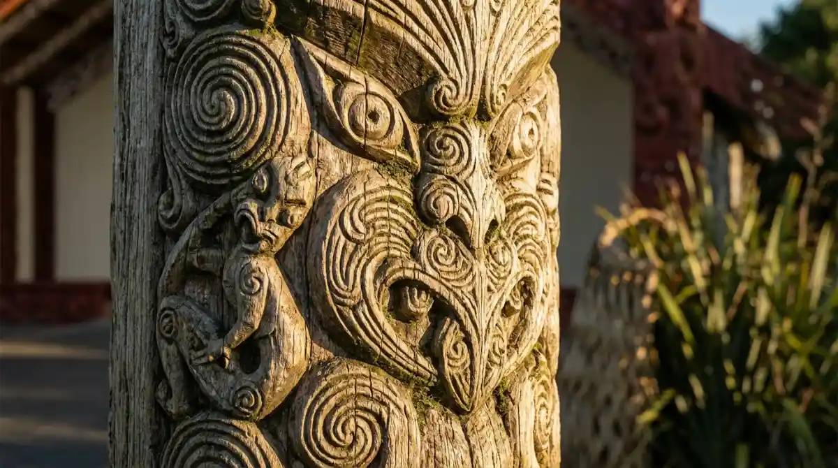 Traditional Māori carving and art in New Zealand