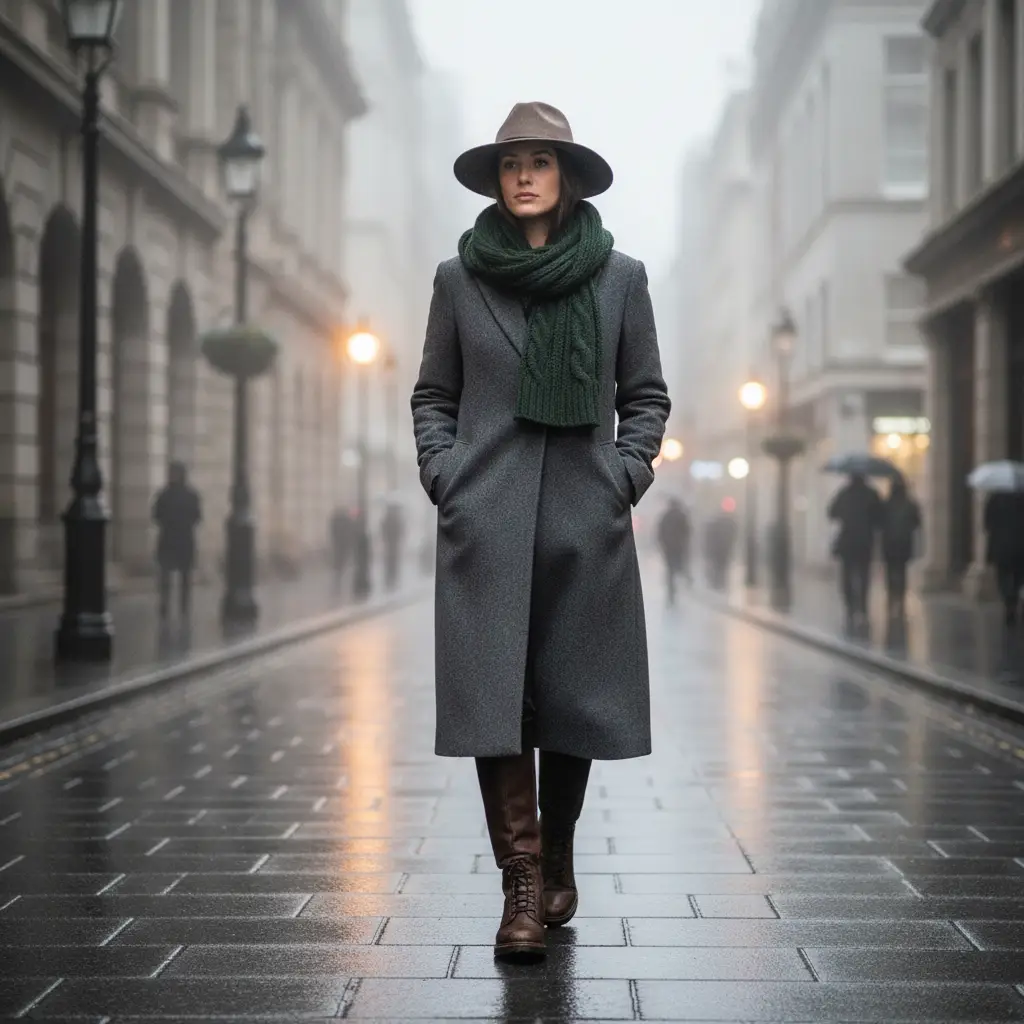 Winter NZ fashion trends: Elegant wool coat and boots