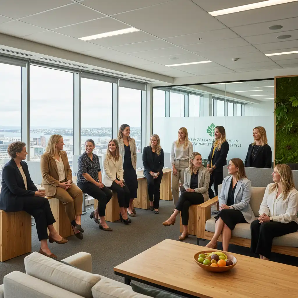 New Zealand office workers in diverse professional and smart casual workwear