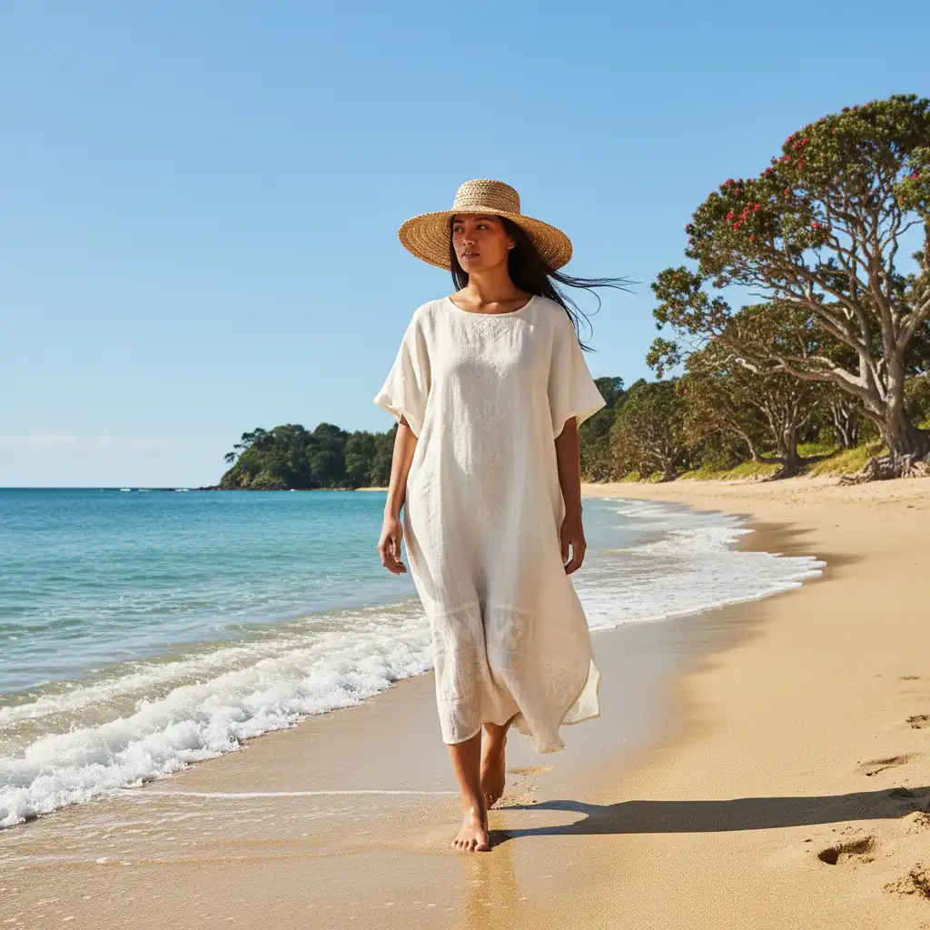 Sustainable linen summer fashion in New Zealand