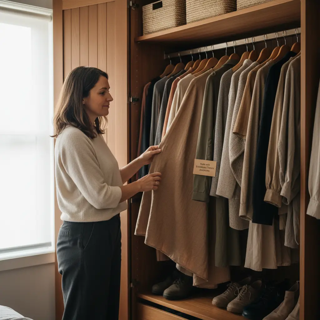NZ woman reflecting on her personal style and wardrobe choices