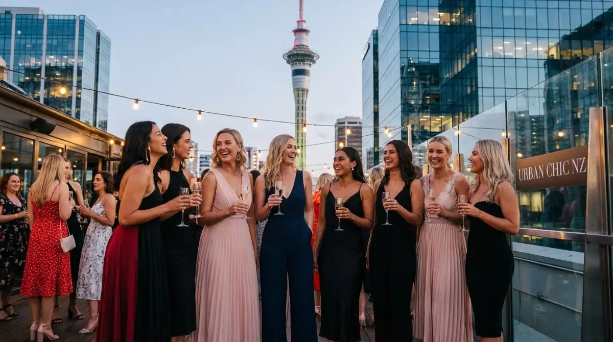 Stylish women in party dresses and formal wear NZ